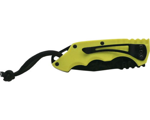 Gelbes Universalmesser mit schwarzem Band