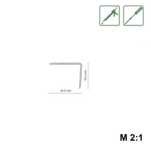 Profilleiste mit Maßen, Montage mit Klebstoff oder Schrauben möglich