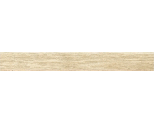 Feinsteinzeug Bodenfliese Laly17 Ocra 17x62 cm beige matt Helle Holzfliese mit Maserung