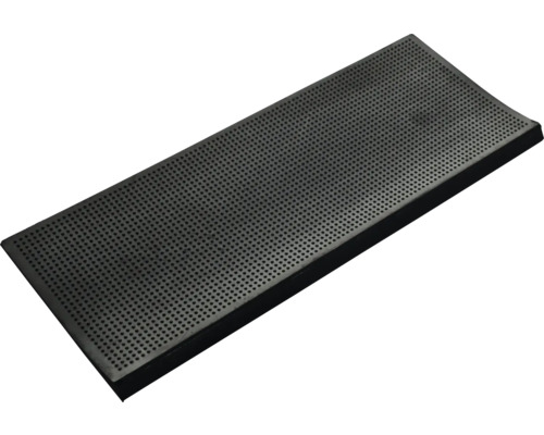 Rechteckige Abtropfmatte mit vielen kleinen Löchern