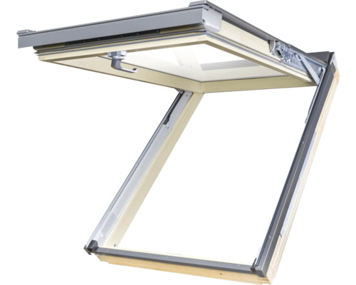 Geöffnetes Dachfenster zur Belüftung und für Tageslicht