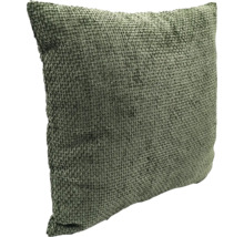 Quadratisches Zierkissen mit strukturierter Oberfläche.