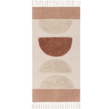 Teppich mit Fransen und geometrischem Muster