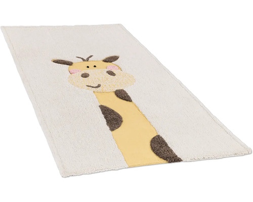 Rechteckiger Badteppich mit Giraffenmotiv