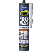 Uhu Poly Max Dichtstoff hellgrau mit Kartuschenspitze