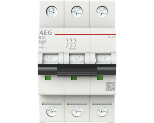 Leitungsschutzschalter AEG B 16 A 3-polig 400 V 1 Stück AEG Leitungsschutzschalter B16 Ampere