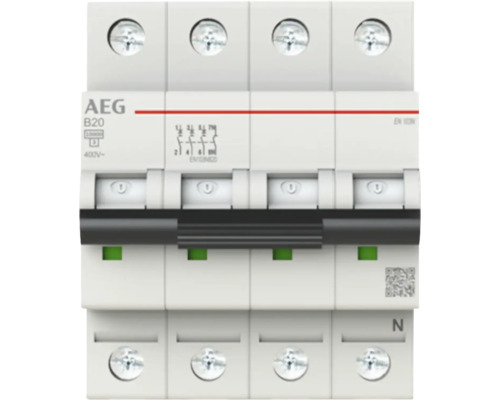 AEG Leitungsschutzschalter B20, 4-polig