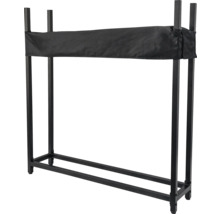 Brennholzregal mit Abdeckung