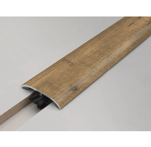Holzfarbene Übergangsleiste zur Bodenverlegung.