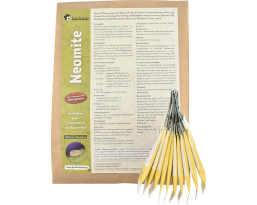 Neomite-Raubmilben gegen Spinnmilben & Weichhautmilben 10 Tütchen = 1.000 Stk. Reg.Nr. 4304-0 Neomite Raubmilben gegen Spinnmilben und Weichhautmilben, 100 Säckchen