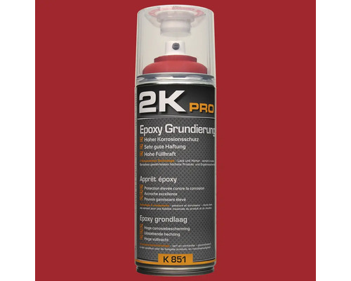 Sprühlack 2K PRO EPOXY Grundierung rotbraun 400 ml 2K Pro Epoxid Grundierung Spraydose