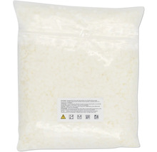 Sojawachs in transparenter Verpackung für die Kerzenherstellung