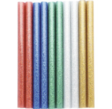 Mehrfarbige Glitzer-Heißklebestifte