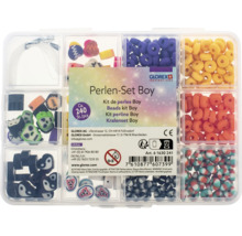 Perlen-Set für Jungen in Sortierbox mit verschiedenen Perlenformen