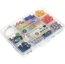 Perlenset Boy mit verschiedenen Perlenformen und Farben in Aufbewahrungsbox