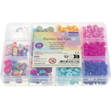 Perlen-Set für Mädchen in transparenter Aufbewahrungsbox