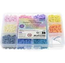 Glorex Heishi Perlen-Set Pastell mit circa 1000 Stück