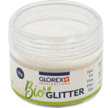 Glorex Bio Glitzer, 10 Gramm, im transparenten Behälter