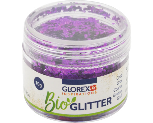 Glorex Bio Glitter, grob, 10g Dose