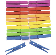 Mehrfarbige Wäscheklammern aus Kunststoff, Set