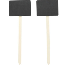 Zwei Pflanzenstecker mit beschreibbarer Tafel