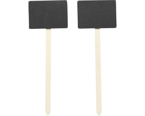 Zwei Pflanzenstecker mit beschreibbarer Tafel