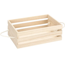 Holzkiste mit Seilgriffen