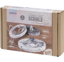 Giess-Set Schale mit Marmor-Effekt in einer Verpackung