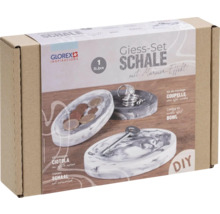 Giess-Set für Schalen mit Marmor-Effekt in Kartonverpackung