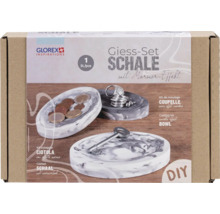 Gieß-Set Schale mit Marmor-Effekt in Verpackung