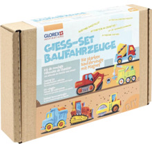 Giess-Set Baufahrzeuge von Glorex im Karton