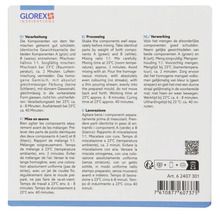 Anweisungen zur Verarbeitung von Glorex Produkten