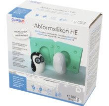 Abformsilikon HE Set mit Silikonformen und gegossener Eulenfigur