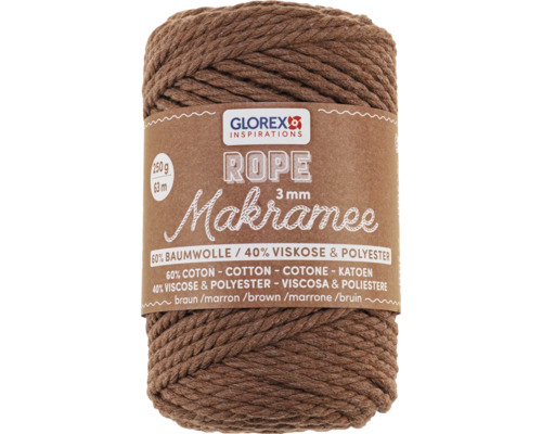 Glorex Makramee-Seil, 3 mm, 250 g