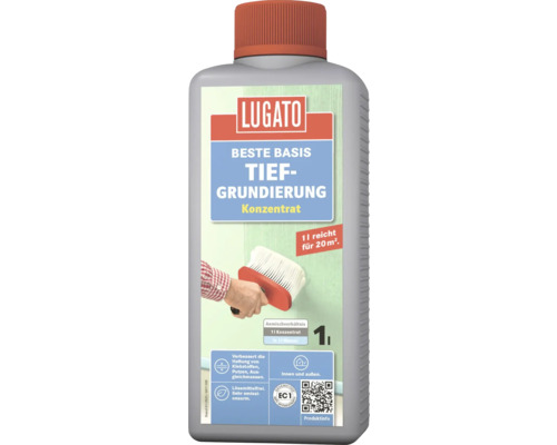 Lugato Tiefgrundierung Beste Basis 1 L Lugato Tiefengrundierung Konzentrat in einer 1 Liter Flasche