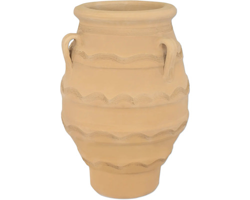 Pflanzvase Pithari Terrakotta Ø 36 cm H 55 cm terracotta Keramikvase mit Griffen und dekorativen Verzierungen