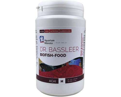 Aquarium Münster Dr. Bassleer Biofish-Food Acai M mit 600 Gramm Nettomasse