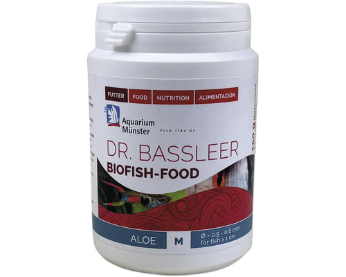 Dr. Bassleer Biofish-Food in einer Dose mit 150 Gramm Füllmenge