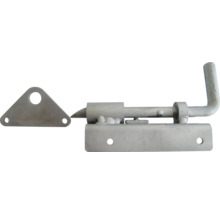 Riegel aus Metall mit Dreiecksplatte zur Befestigung