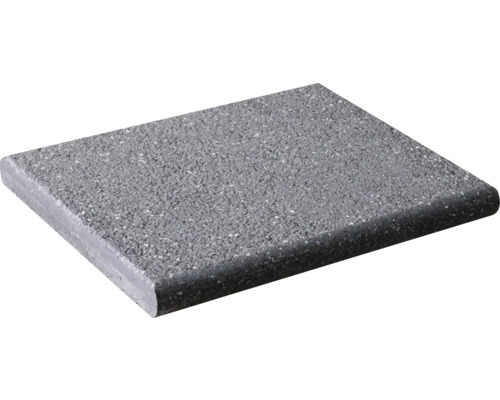 Grauer Gehwegplatten-Randstein