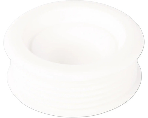 Euroverbinder f. WC 66x32mm Rohr weiß Weißes Kunststoff-Ablaufventil