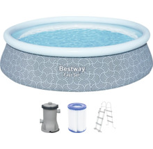 Bestway Fast Set Pool mit Filterpumpe, Filterkartusche und Leiter
