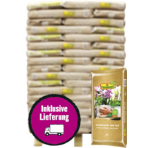 Stapel Säcke mit torffreier Orchideenerde von FloraSelf