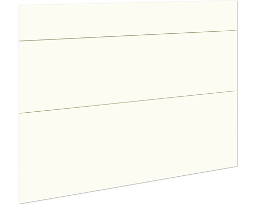 Weiße Holzpaneele mit horizontalen Linien