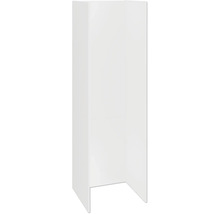 Rechteckige Duschkabine ohne Duschwanne.