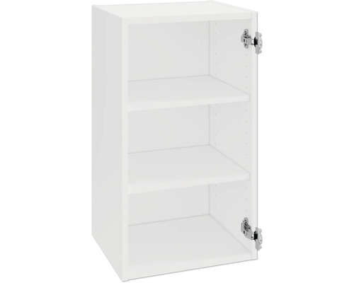 Weißer Küchenhängeschrank mit drei Regalböden