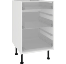 Küchenunterschrank mit schwarzem Sockel