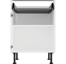 Weißer Küchenunterschrank mit Auszug und Füßen