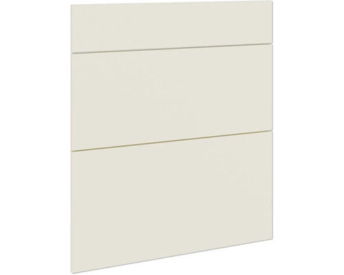 Frontenset PICCANTE Smart für Oberschrank 90 cm Falttür SANDY BEIGE "W" Küchenschrankfront mit drei Schubladen