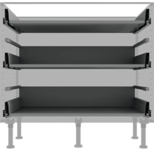 Küchenschrank mit drei Schubladen